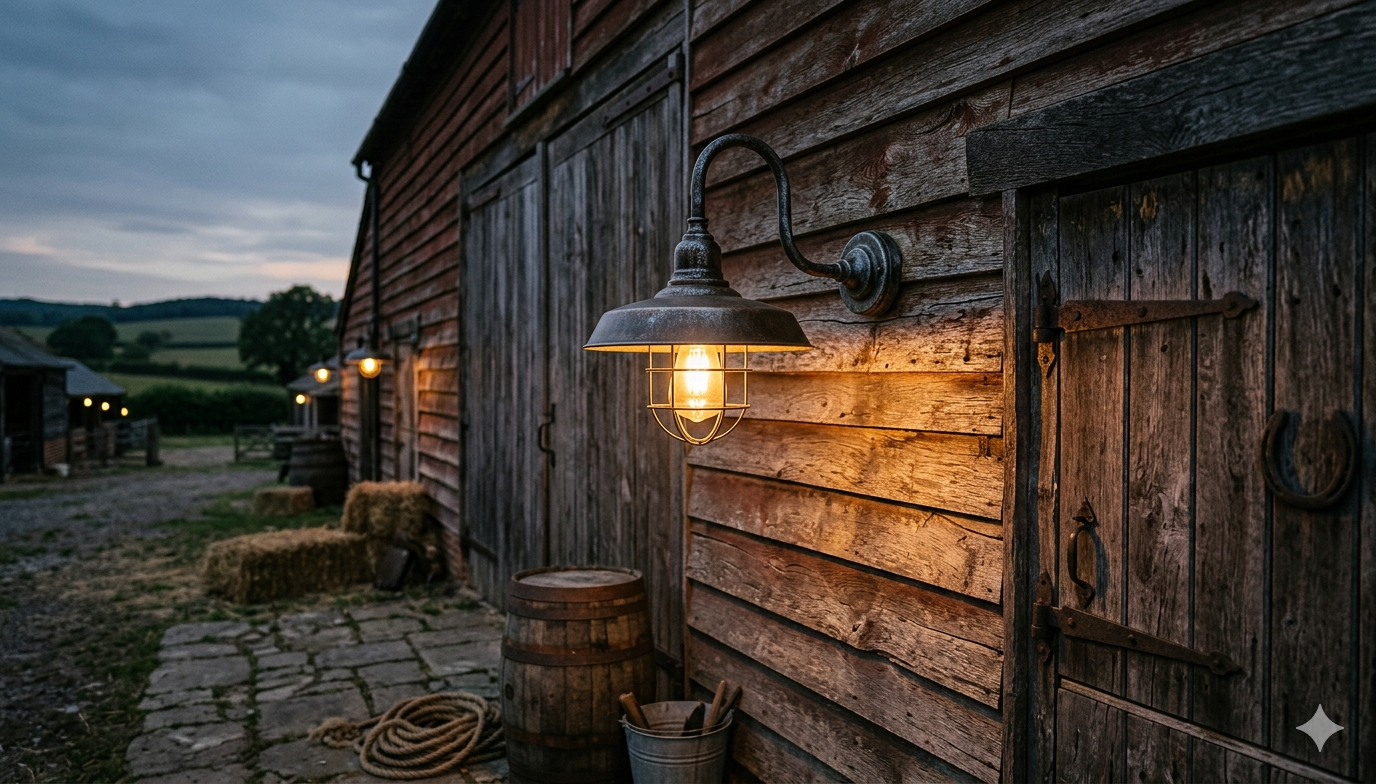 Rustic Barn Light for Modern Outdoor Spaces
