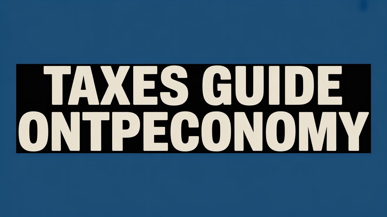 taxes guide ontpeconomy: Complete Guide to Tax Systems, Planning, and Economic Impact