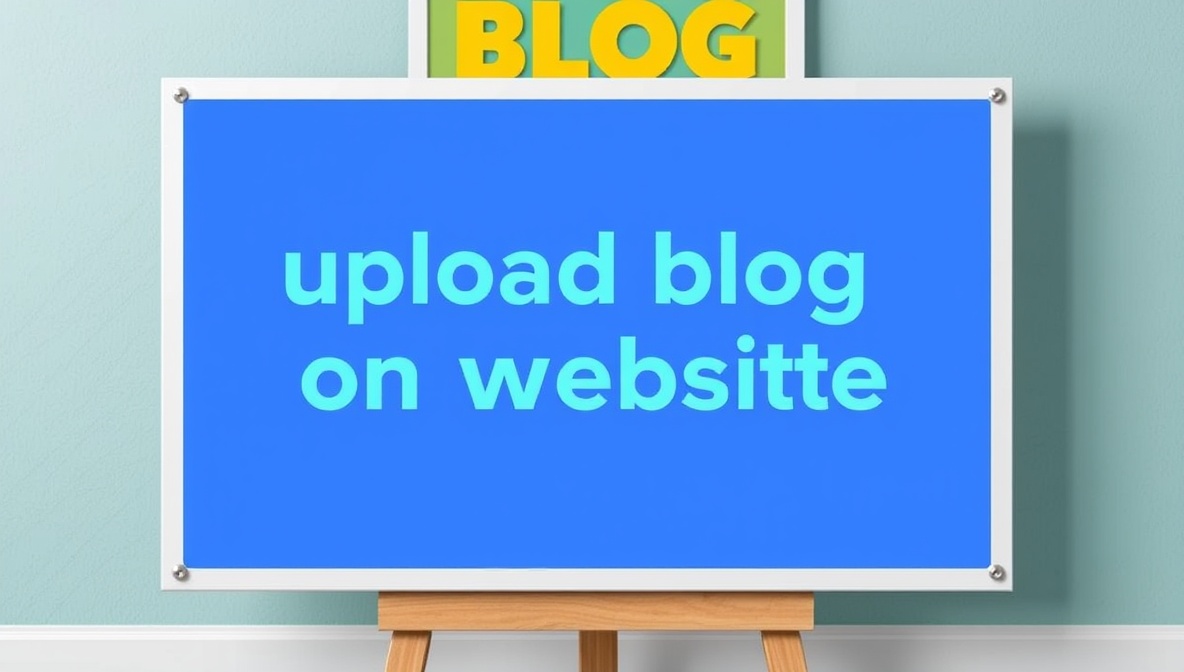 how to upload blog on website by uploadblog. com