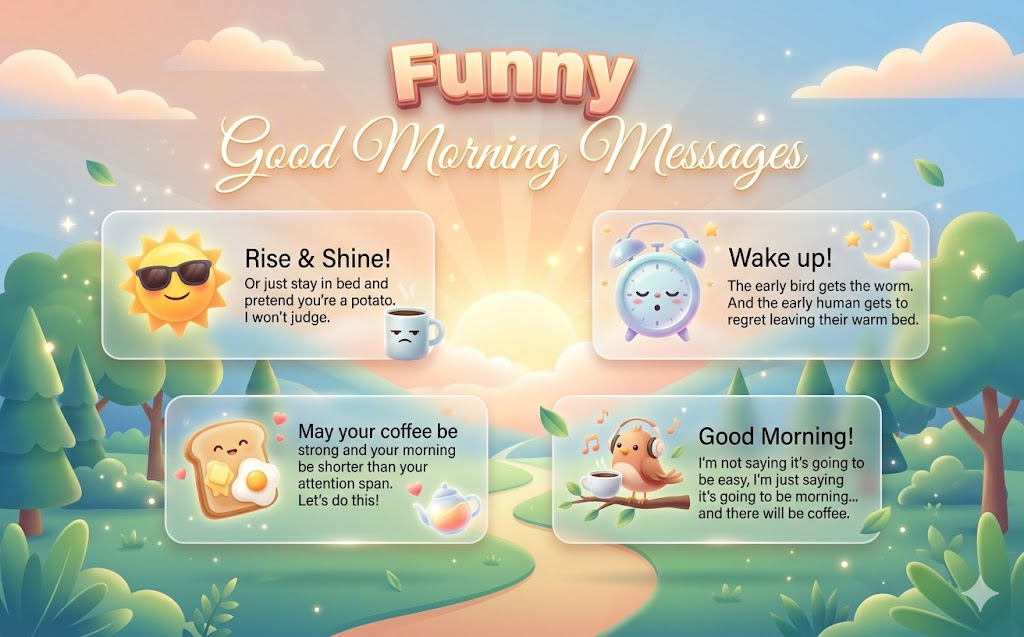 Best Tips For Funny Good Morning Messages Daily Smiles!